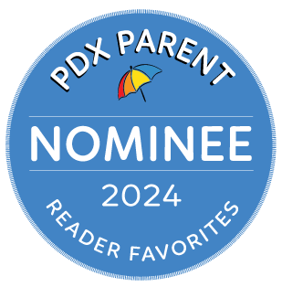 PDX Parent 2024 Reader Favorites nominee badge